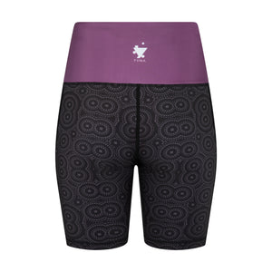 Signature Purple High Rise Biker Shorts